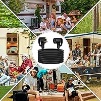 Vista 5 de STRIGHT Cable de extensión para RV de 30 amperios de 100 pies, cable de extensión de alimentación para RV NEMA TT-30P macho a TT-30R hembra de alta