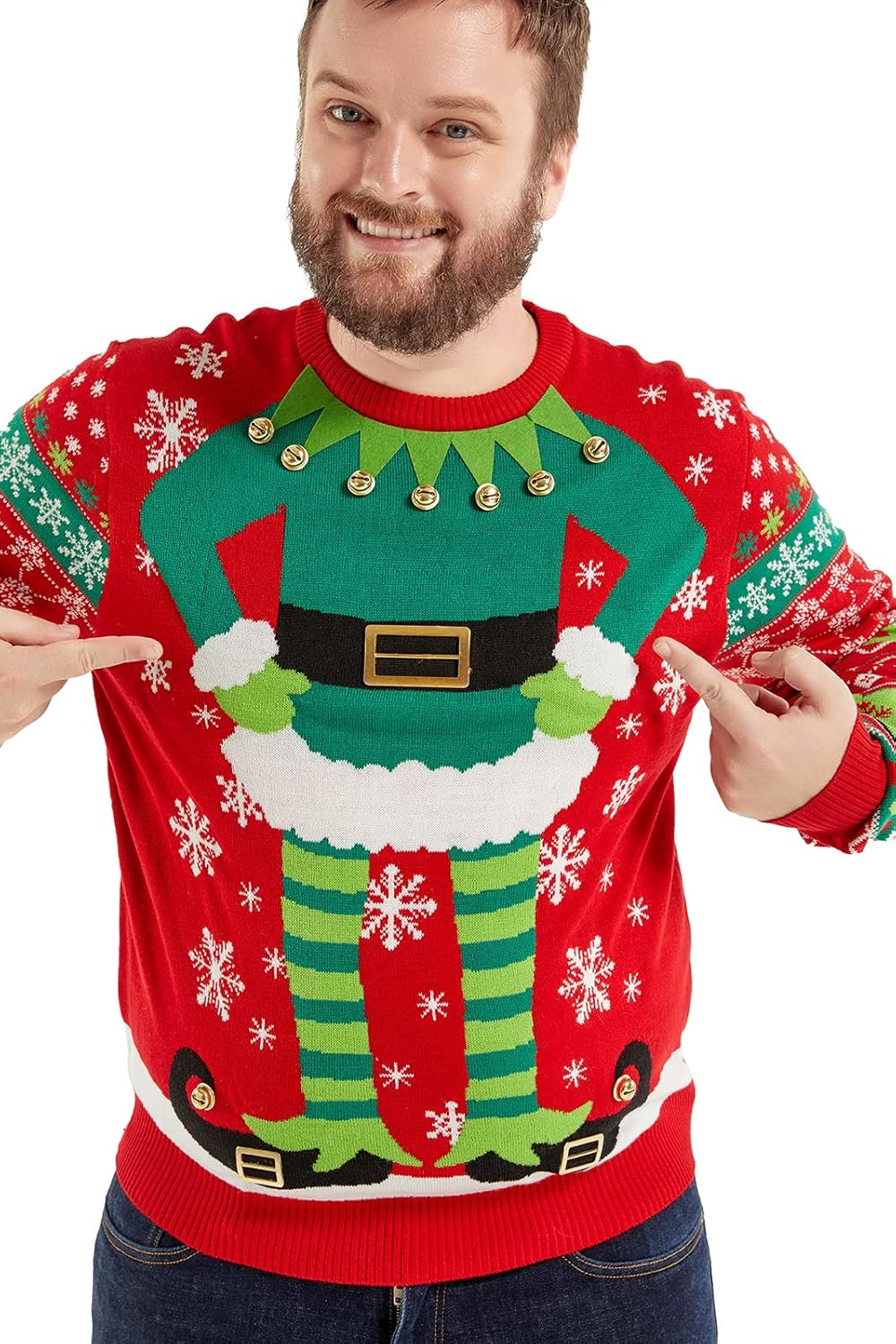 Women Ugly Christmas Sweater Unisex Funny Novelty Knit Pullover Men for Xmas Party - Image 2