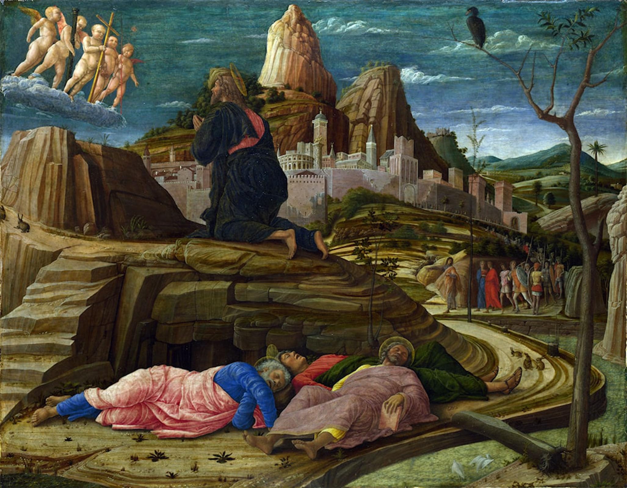 ARTXLXXBN Famous Art Print Poster Vintage Wall Art the Agony in the Garden of Gethsemane by Andrea Mantegna Canvas Art Poster for Home Decor 60x90cm