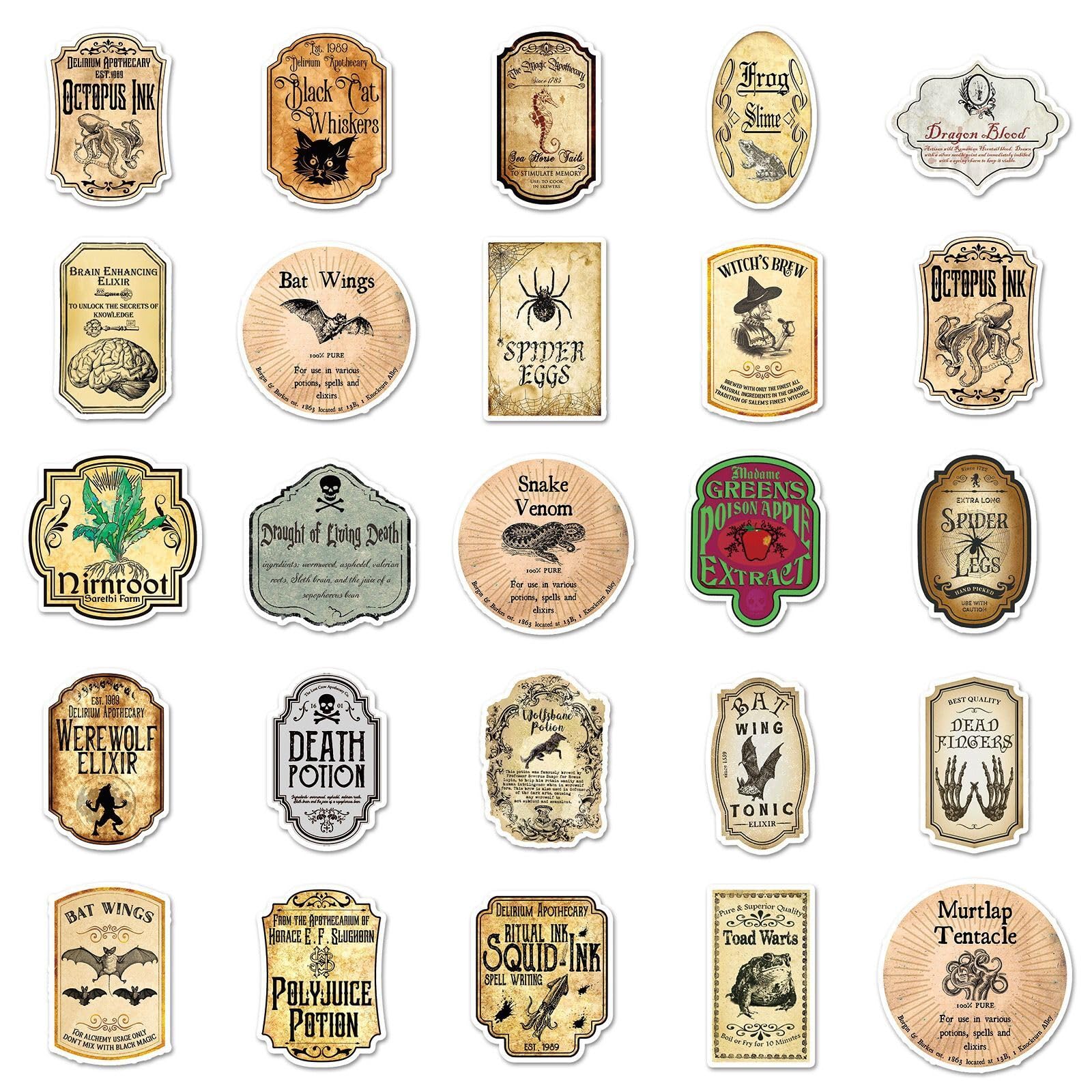 amazon-com-50pcs-magic-potion-labels-vintage-potion-bottle-tags-halloween-wine-bottle-stickers-retro-aesthetic-party-gift-stickers-electronics for Free Printable Mini Potion Bottle Labels Amazon.com: 50pcs Magic Potion Labels - Vintage Potion Bottle Tags, Halloween Wine Bottle Stickers, Retro Aesthetic Party Gift Stickers : Electronics for Free Printable Mini Potion Bottle Labels