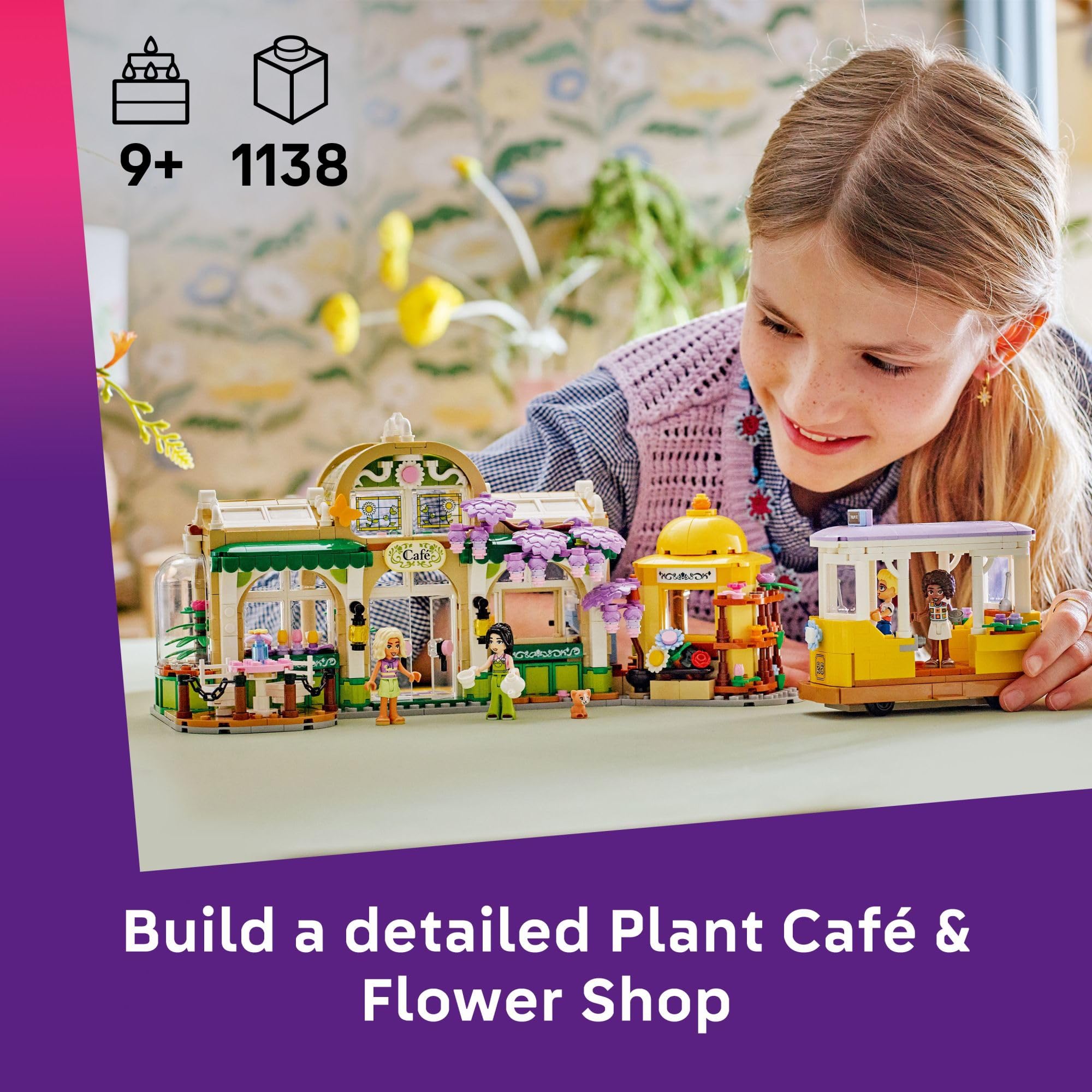 LEGO Friends Plant Café & Flower Shop Pretend Play Building Toy