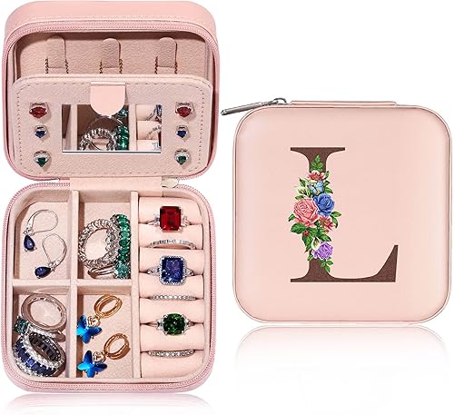 Yesteel Mini joyero de viaje, organizador de joyas, joyero, regalo de despedida de soltera, regalos de despedida de soltera, regalos de boda, regalo