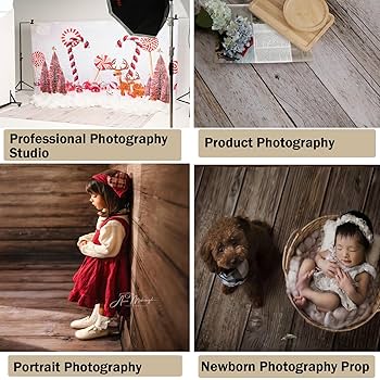 kate 背景　マット Amazon.com : Kate White Wood Texture Floor Mat Backdrop