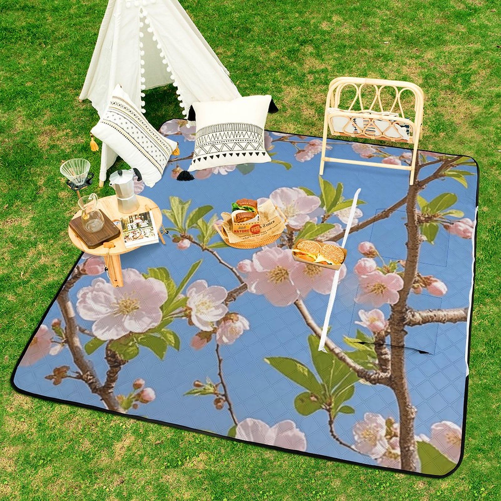 Amazon.com: QMNLKH Foldable Outdoor Picnic Blanket Zipper Type