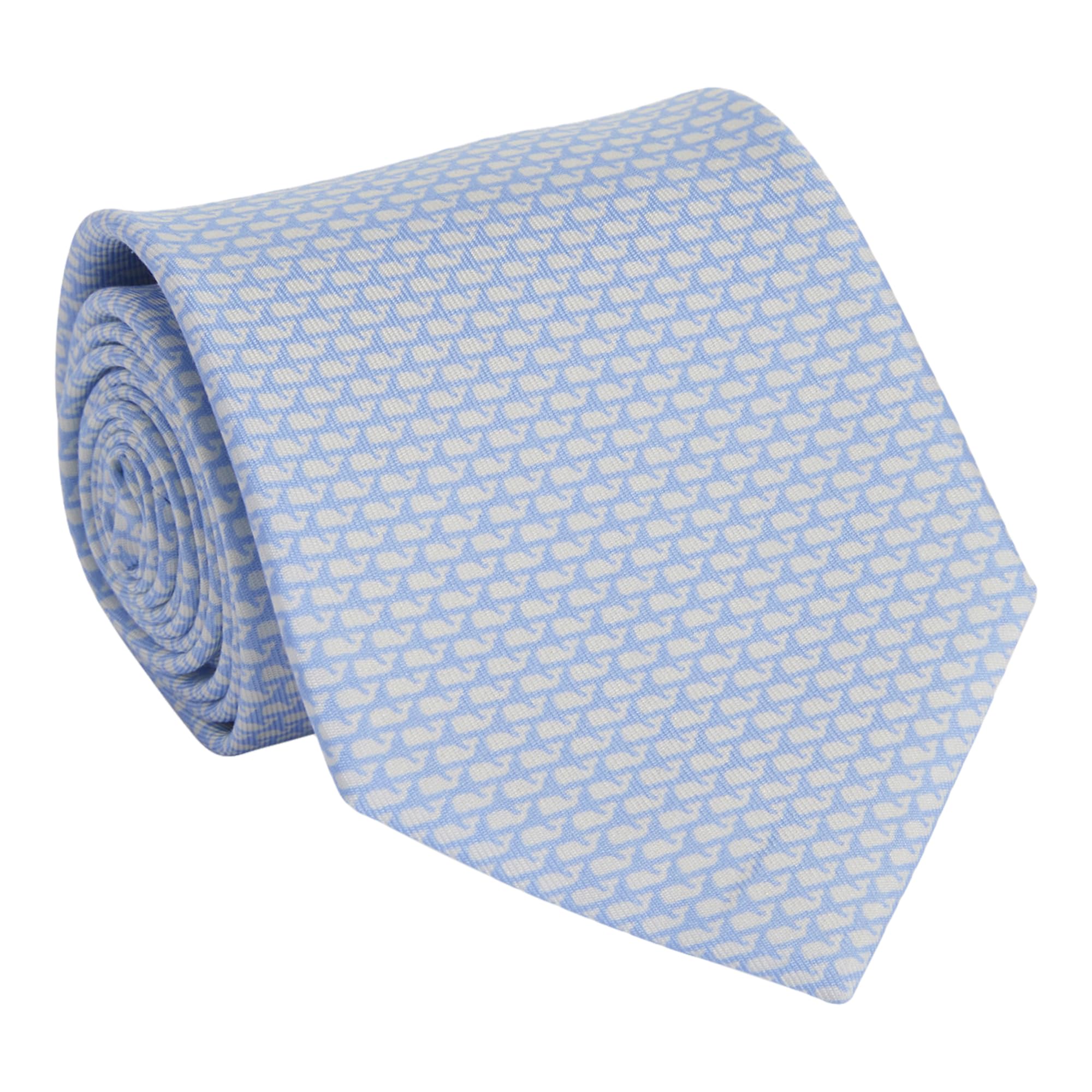 Vineyard Vines Men's Micro Whales Silk Tie, Jake Blue, 58, Jake Blue, 58