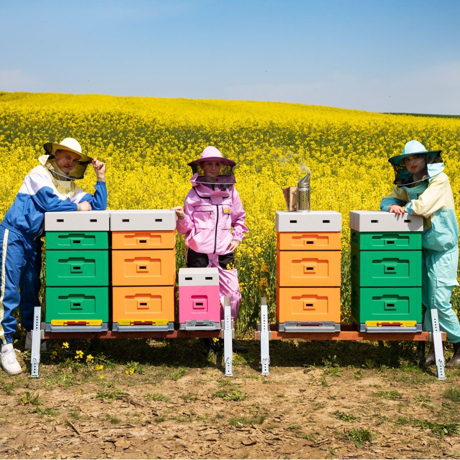 LYSON Bienenbeute Styropor Dadantbeute Dadant Blatt Beute OPTIMA Bienenstock-Set mit niedrigem Varroa-Kunststoffboden (DUNKELROSA) für die Selbstmontage (Passende Rahmen:47×43,5x30cm;47×43,5x15,9cm)