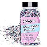 Vista 8 de Bakerpan Gránulos de oro comestibles nopareles para magdalenas, gránulos dorados comestibles para decorar pasteles - 5.1 onzas (Hecho en EE. UU.)