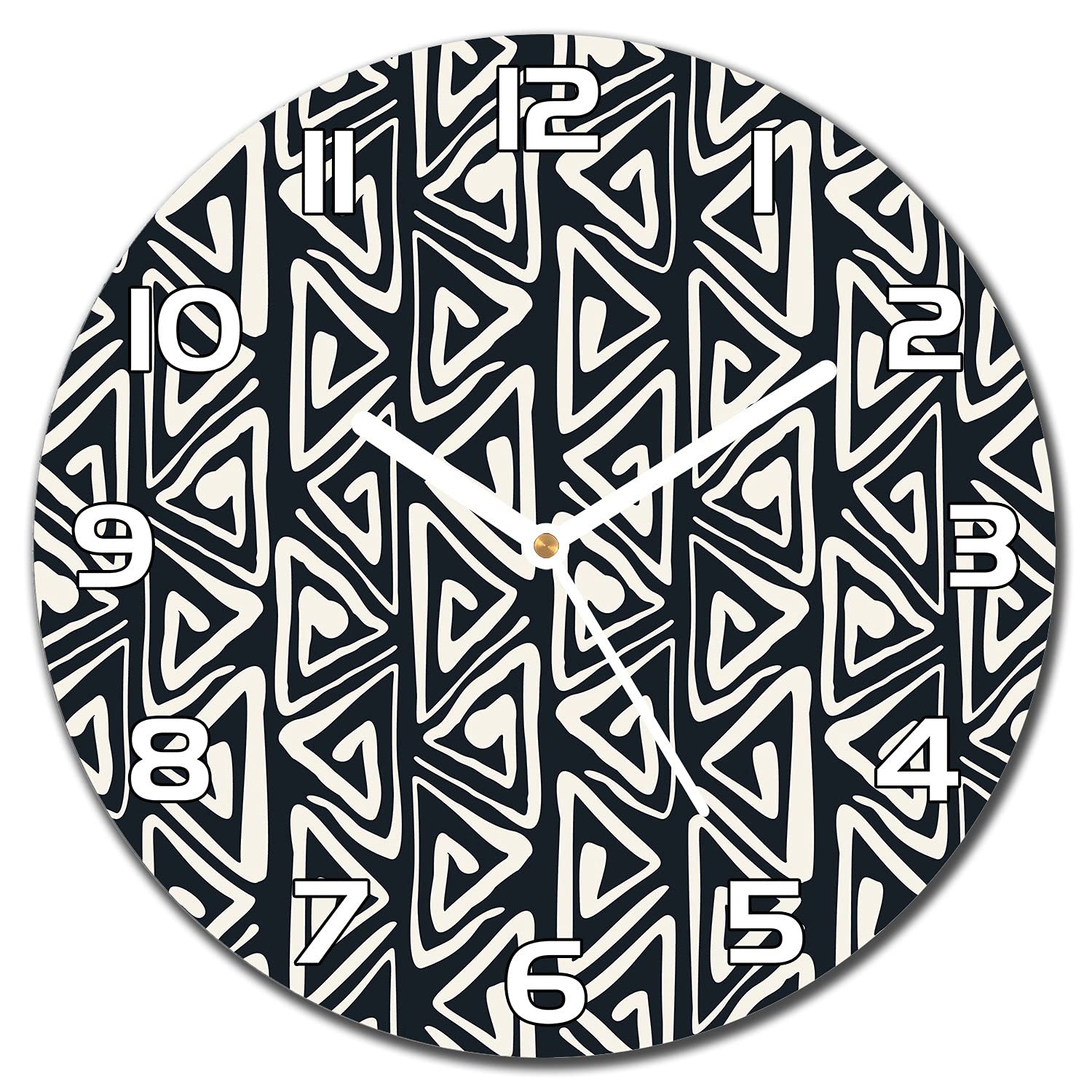 Horloge en verre trempe securite 30cm Horloge de Salon Moderne