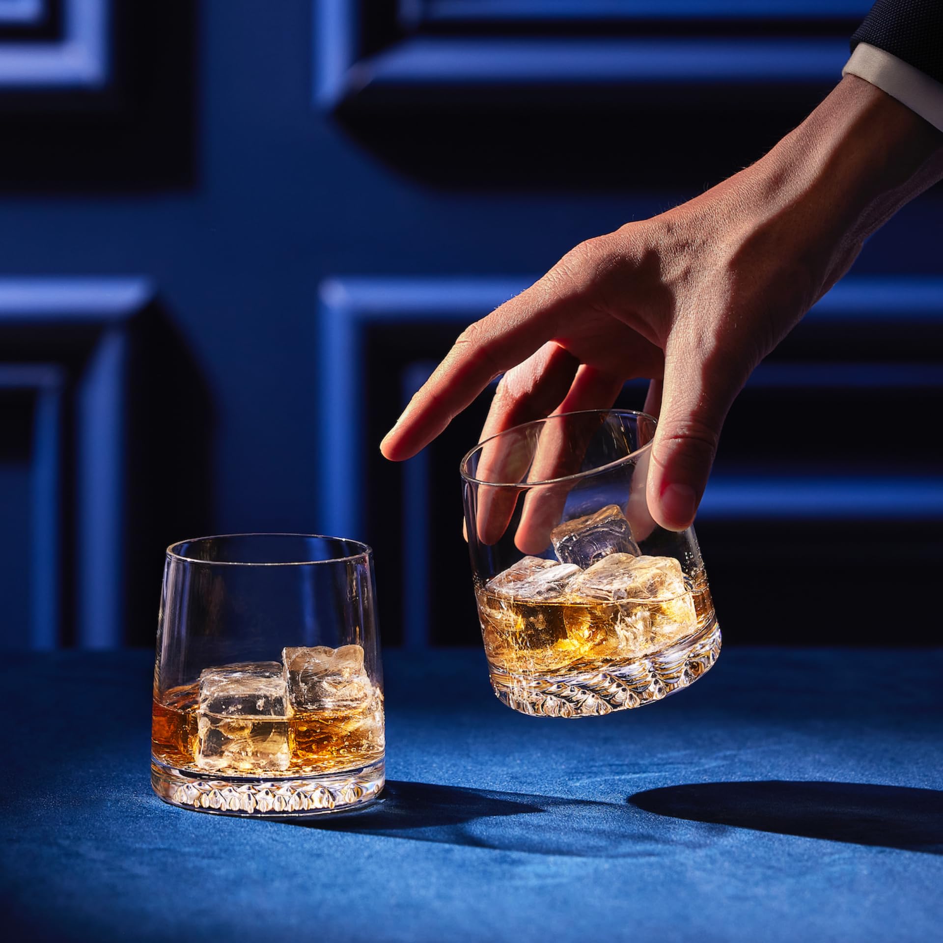Krosno Verres à Whisky | Lot de 6 | 370 ML | Collection Fjord | Idéal pour la Maison, le Restaurant et les Fêtes | Lavable au lave-vaisselle
