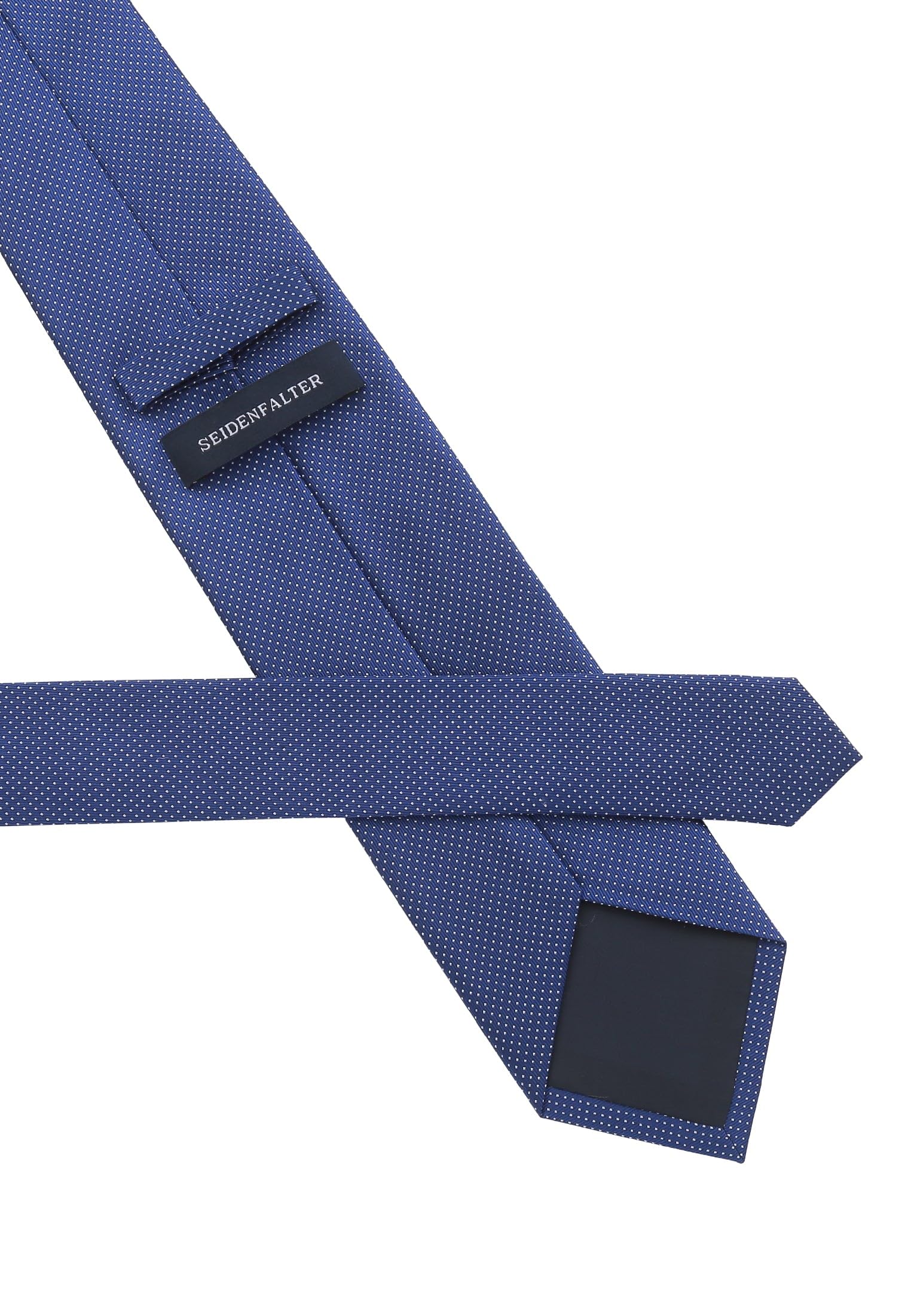 Basic Picoté Krawatte - 8 cm XXL Übergröße - Jeansblau