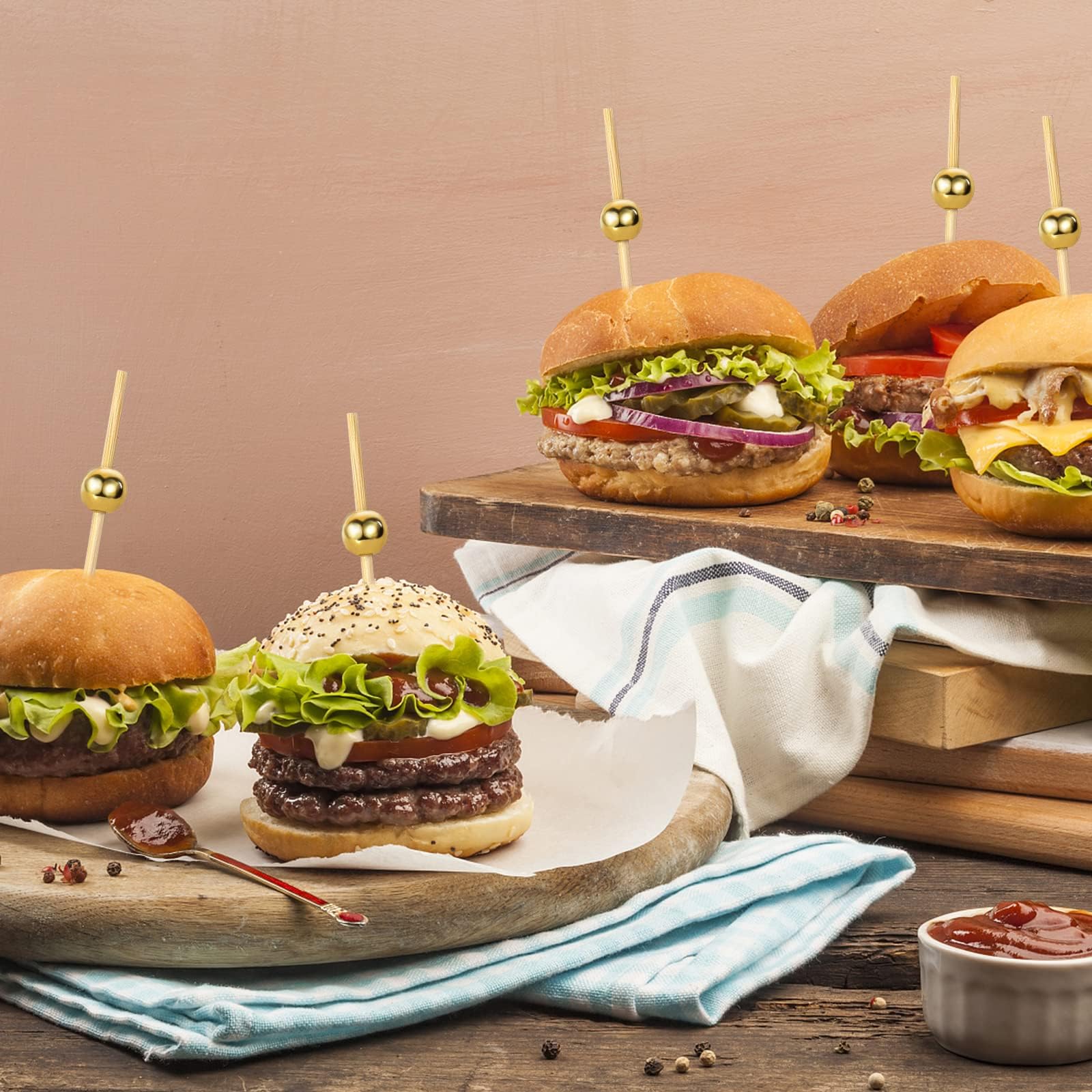 ZFRITP 100 Pics À Cocktail, Pique Aperitif, 12 Cm, Cure Dents