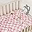 Yurhap Checkered Baby Blanket for Girls Pink Fleece Baby Blankets for Girls Boys, Warmer Comfort Lightweight Bed Blanket for Toddlers Infants or Newborn, 30\'\'x40\'\', Pink