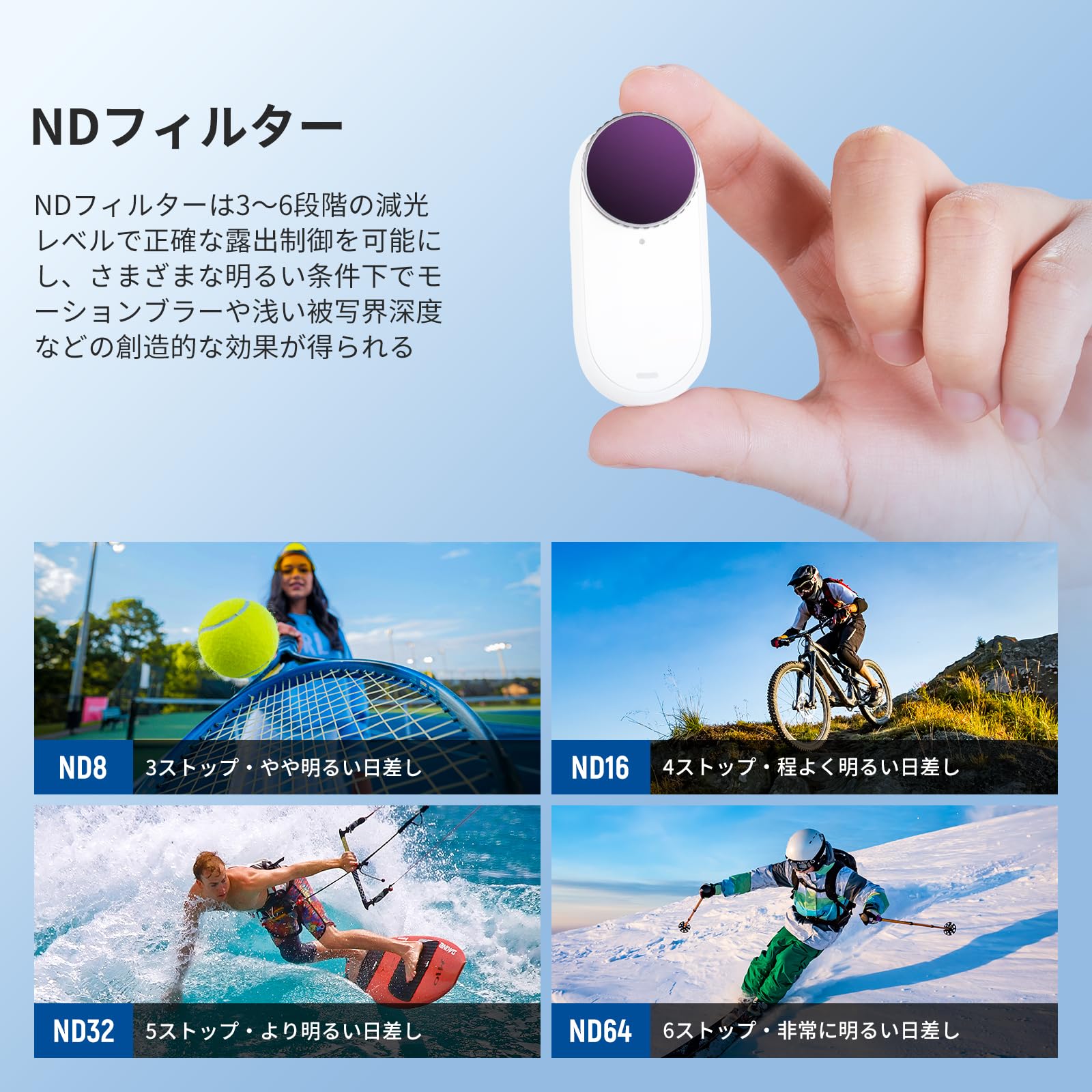 Amazon | NEEWER NDフィルターキット コンパチブル Insta360 GO