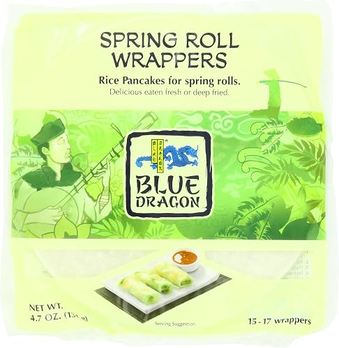Blue Dragon Wrappers, Spring Roll, 4.7-Ounce (Pack of 12)