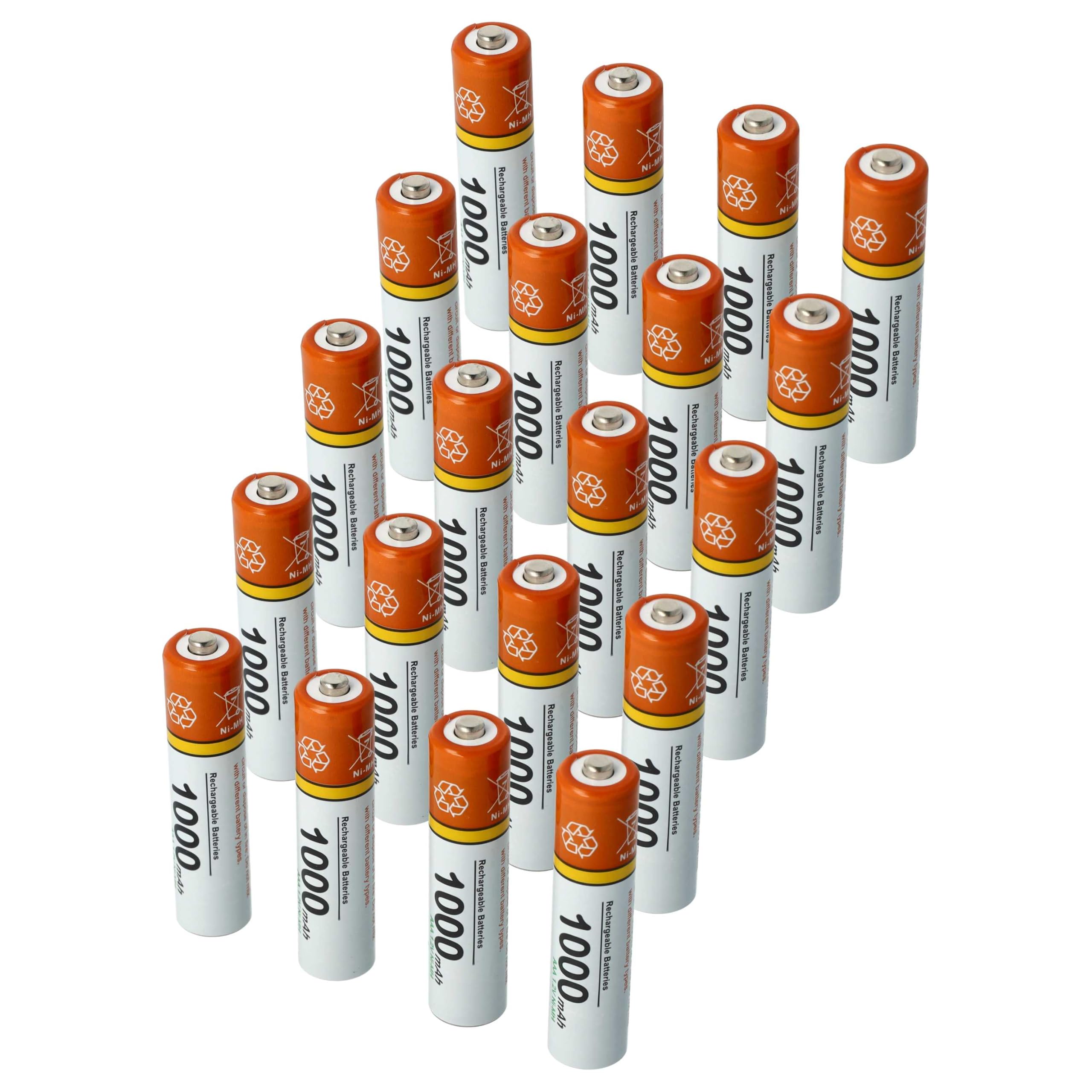 vhbw 20x Batterie AAA Micro Compatible avec Samsung Gigaset CX610 ISDN