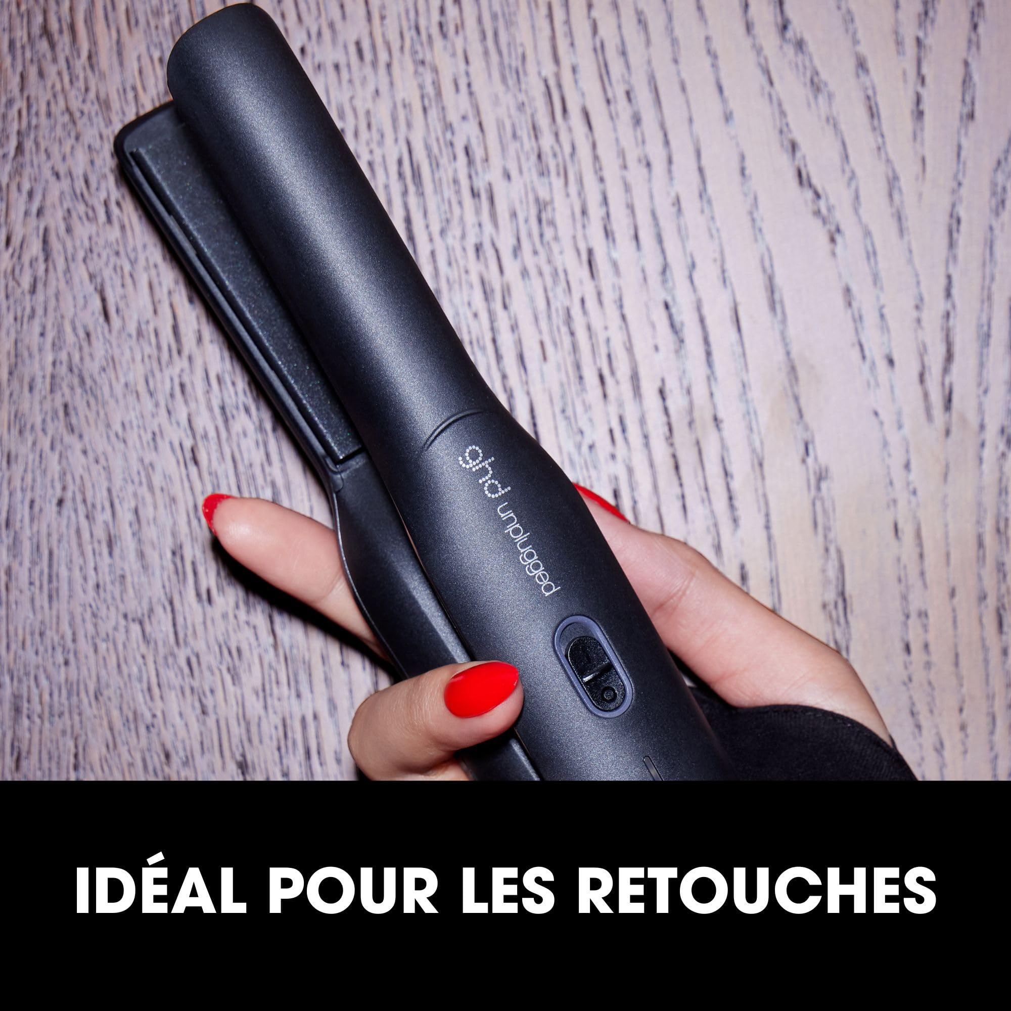 ghd - Lisseur cheveux ghd unplugged - Fer à lisser professionnel sans fil - Idéal pour retouches coiffures n'importe où. Cheveux 65% plus brillants. Sans chaleur extrême. Tous types cheveux