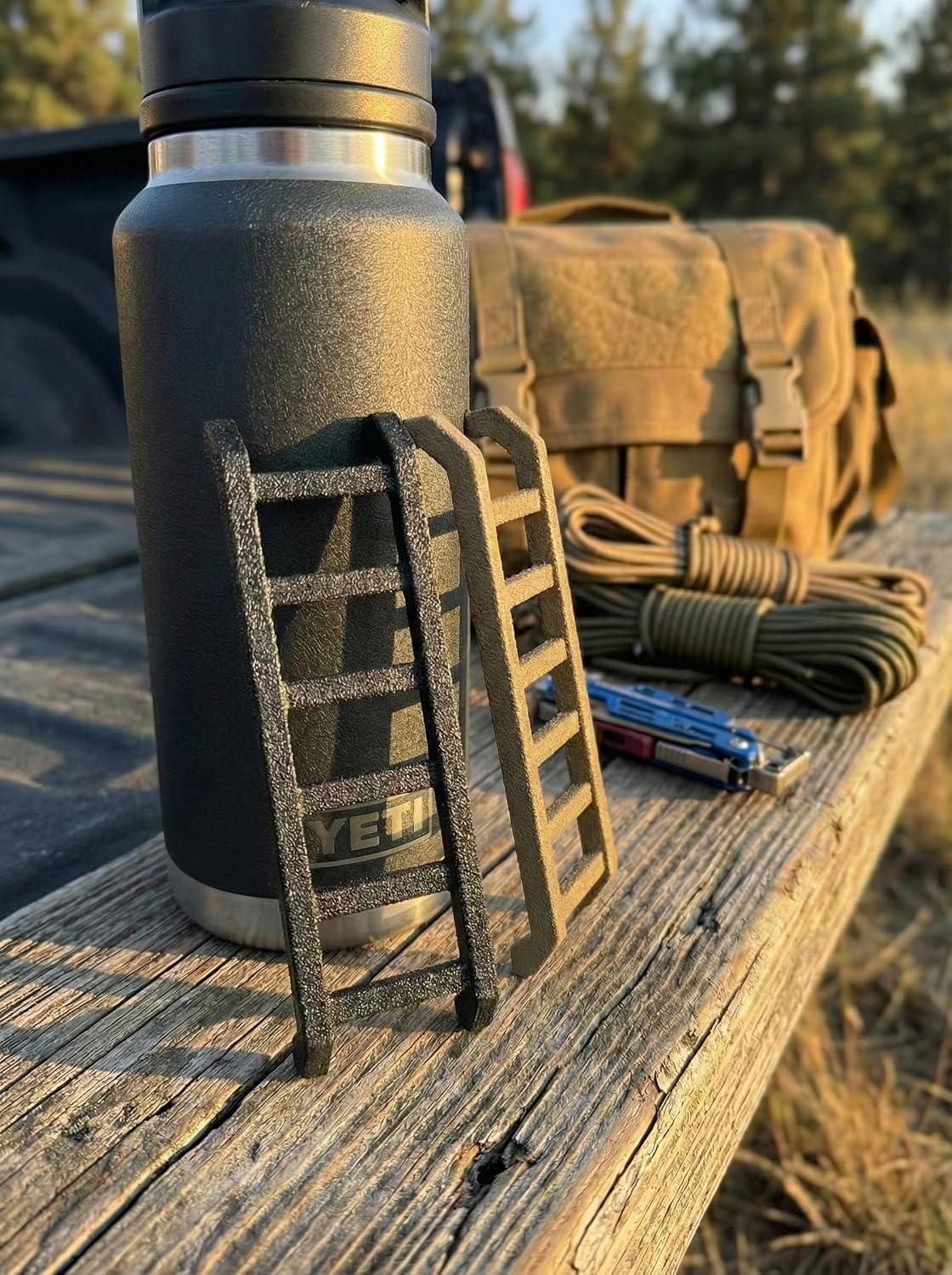 Mag-Ladder Pro - Magnetic Mini Ladder for Toyota Tacoma 4Runner RAV4, Overland Off-Road Exterior Accessory (Widdle Ladder) - Unique Gifts for Men Dad | 3D Printed in USA