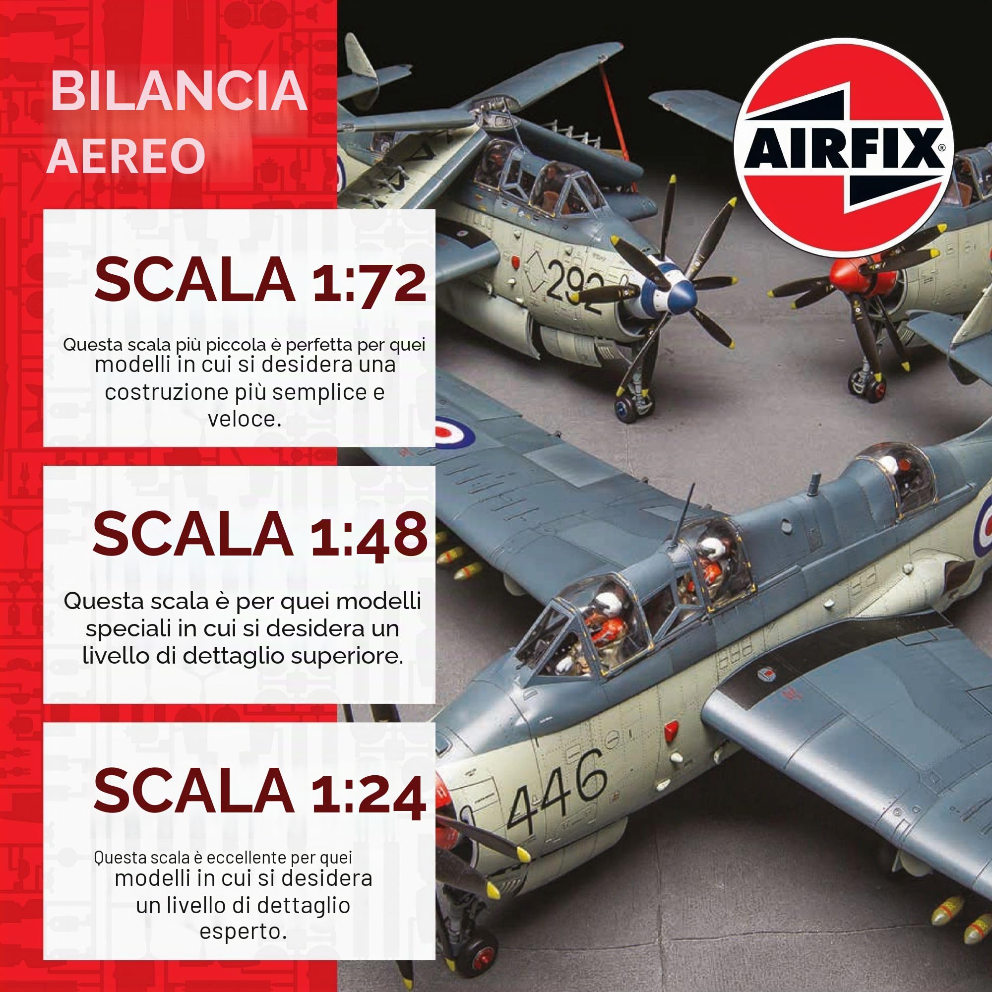 Airfix 997001-1/24 Supermarine Spitfire Mk.IXC Flying Dray, scala 1:24