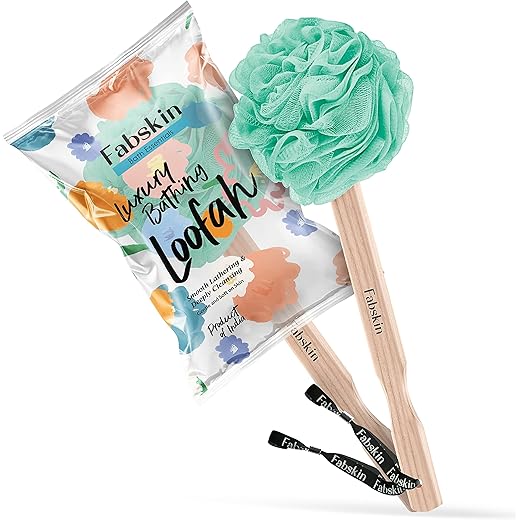 FABSKIN Back Loofah Brush - Aqua Green