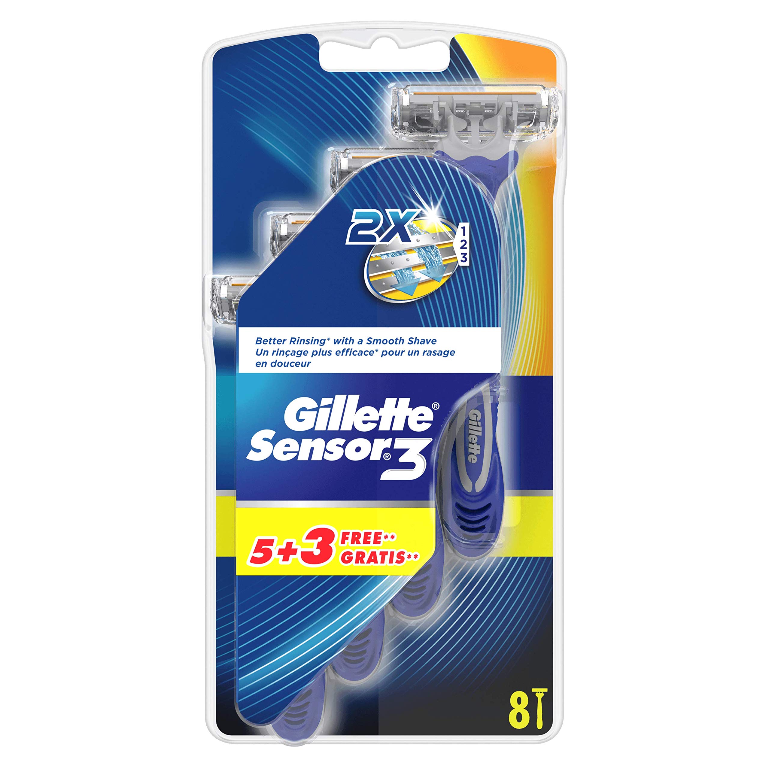 Gillette Sensor 3 Blabed Disposable Razors