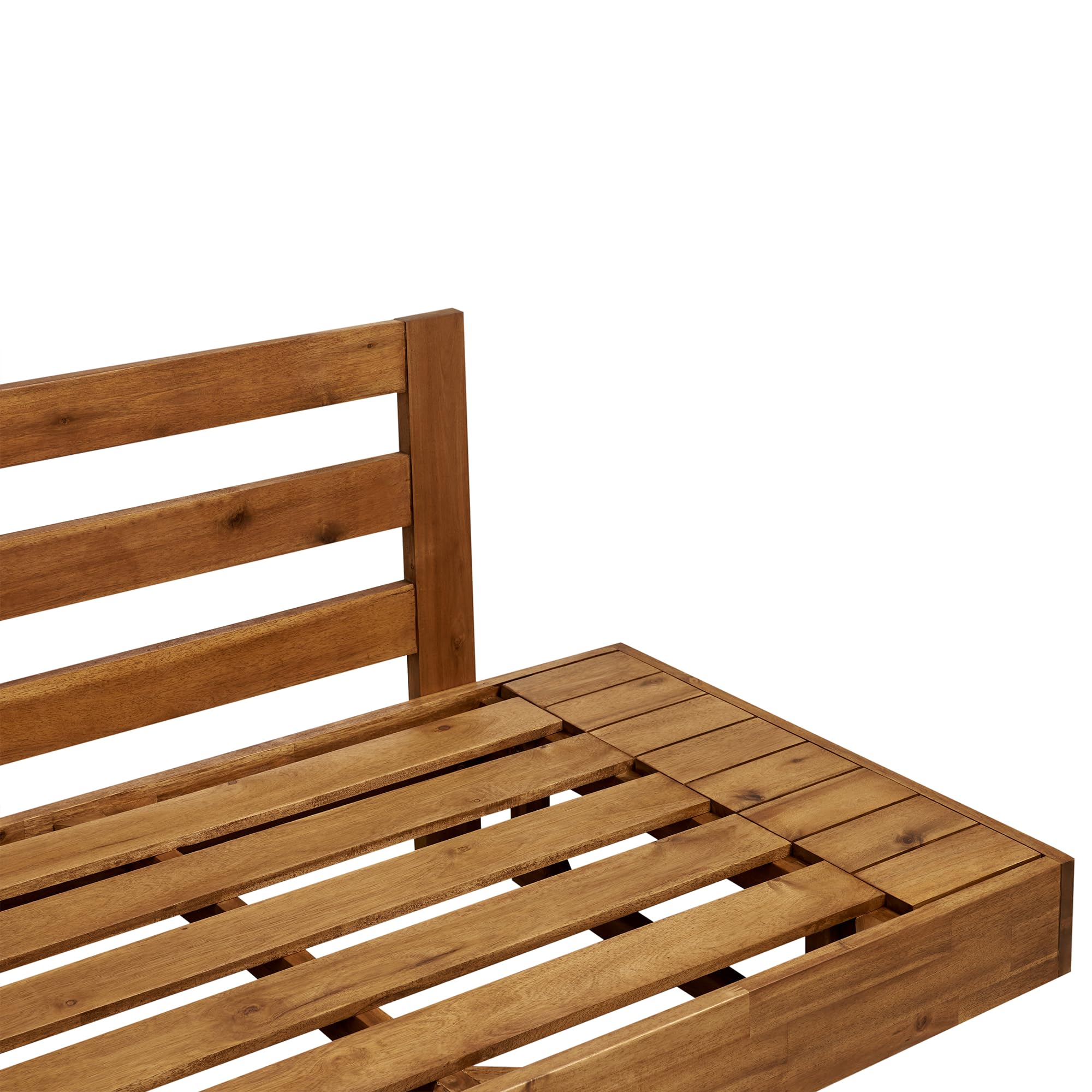 Beliani Canapé de Jardin 2 Places en Bois d'Acacia Certifié avec Coussins Bois Clair Marettimo