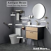 Vista 8 de Toallero + soporte para papel higiénico, juego de accesorios de baño de latón