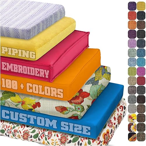 Cojín de banco de tamaño personalizado, cojines de asiento de ventana para interiores, exteriores, muebles de patio, asiento de ventana, almohadilla