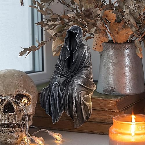 Miniatura 3 de Estatua de resina gótica de mesa, estatua de resina gótica, se adapta a estantes resistentes y tiene un aspecto místico fresco de 5.1 pulgadas