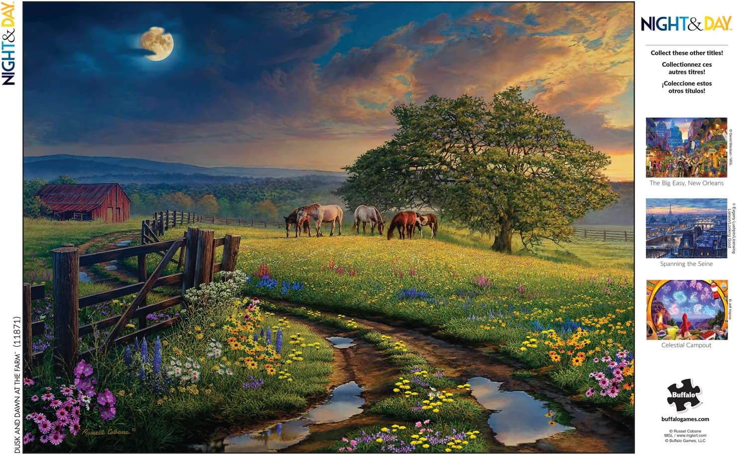 Buffalo Games - Dusk and Dawn at the Farm - 1000 Piece Jigsaw Puzzle
