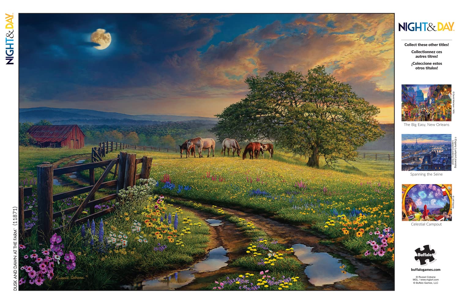 Buffalo Games - Zmierzch i świt na farmie - puzzle 1000 elementów