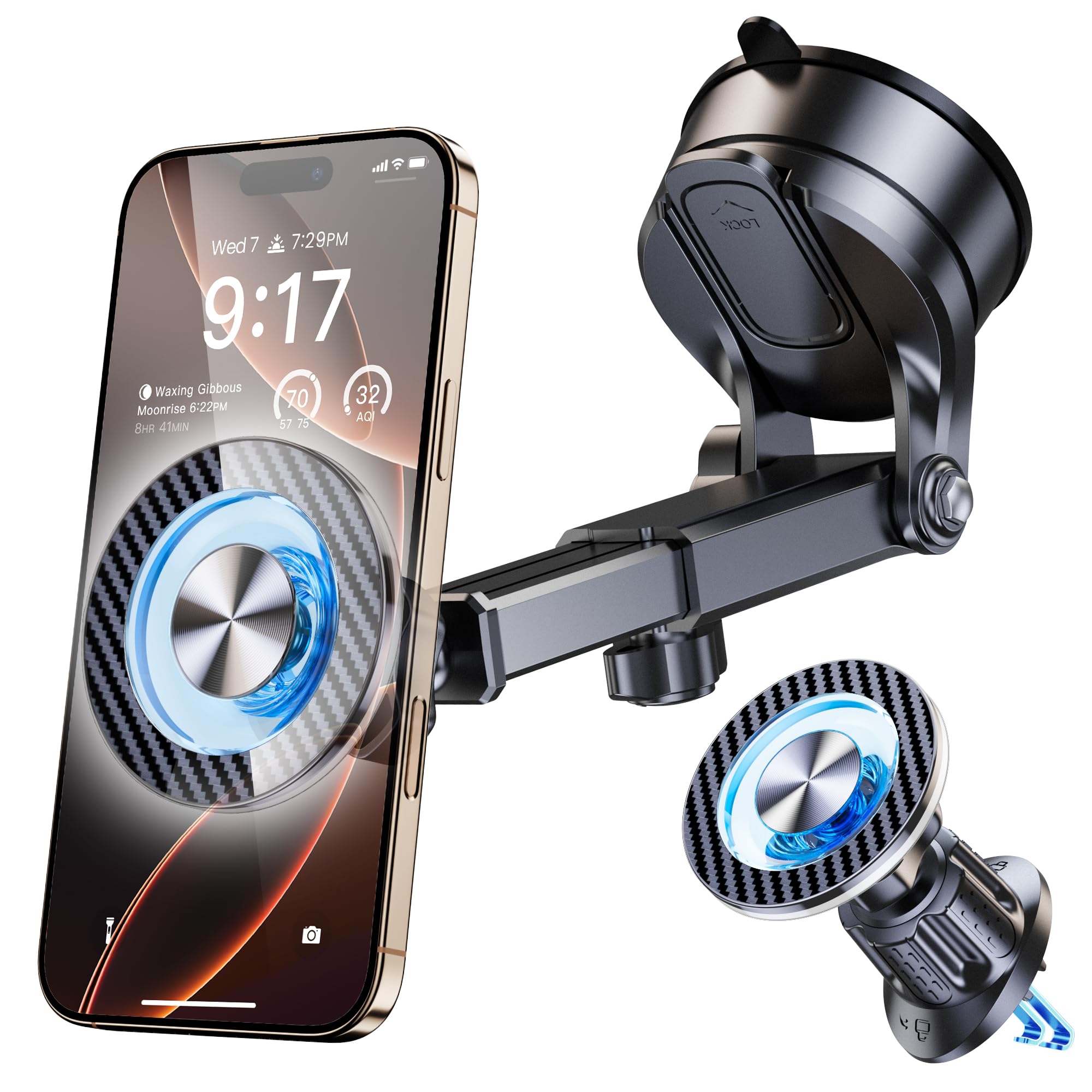 for MagSafe Magnetic Phone Holder for Car 2025 Upgraded Strongest Magnet Car Mount Cell Stand for Dashboard Windshield