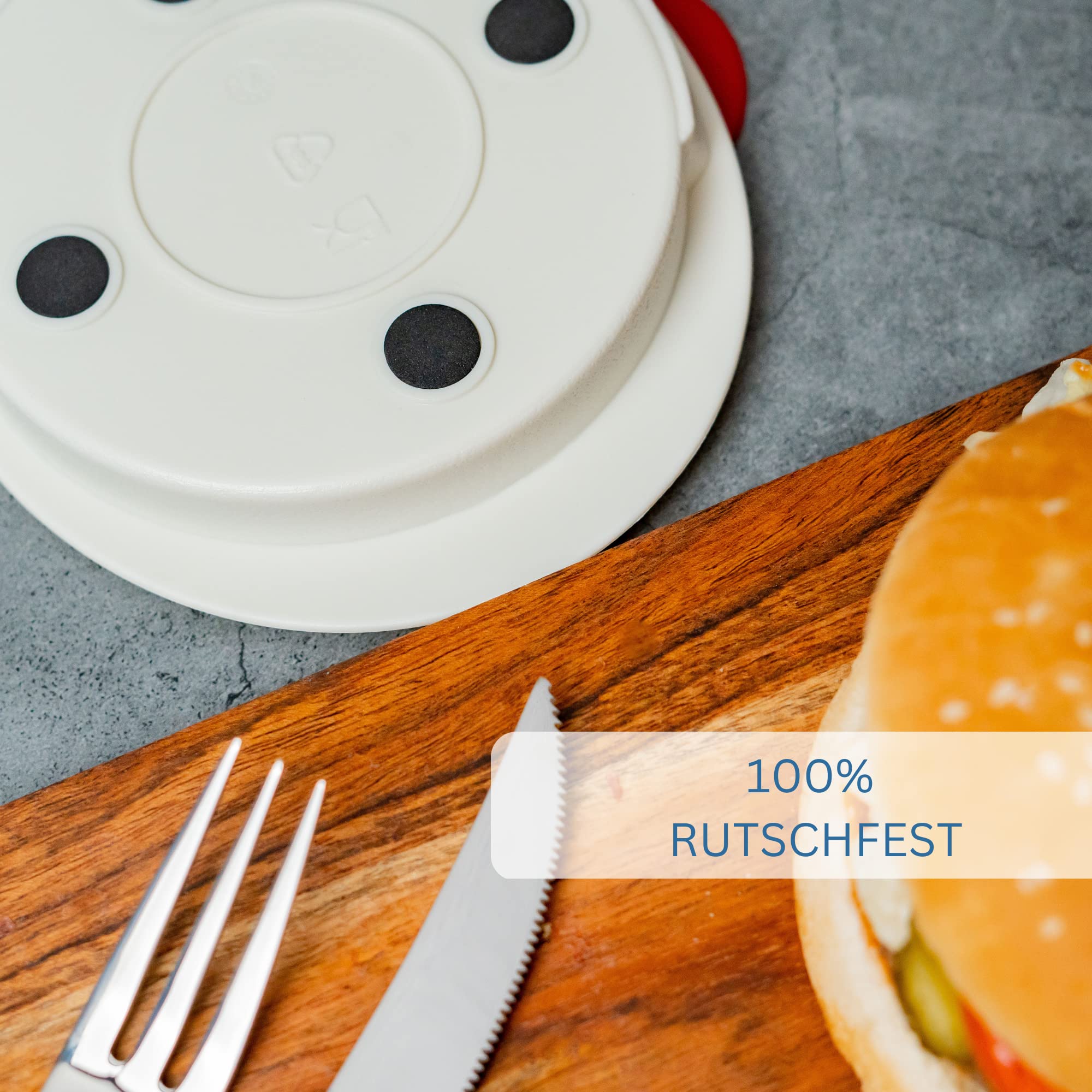 Westmark Prasa do hamburgerów z urządzeniem ułatwiającym wyjęcie z formy, Wewn. ø: 11,5 cm, Tworzywo sztuczne, Biały/Czerwony, 62332260