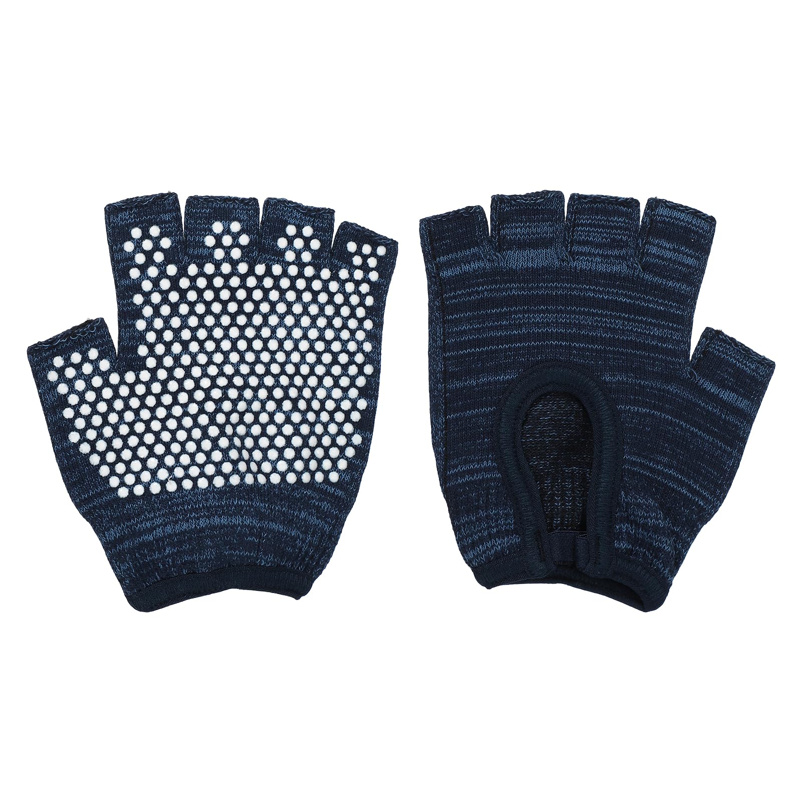 YELARXI Yoga Gloves, Non Slip Fingerless Pilates Gloves Breathable Exercise Workout Mittens - Fitting For(Men Women Gym/Weight Lifting/Cycling/Training), Cyan — image 1