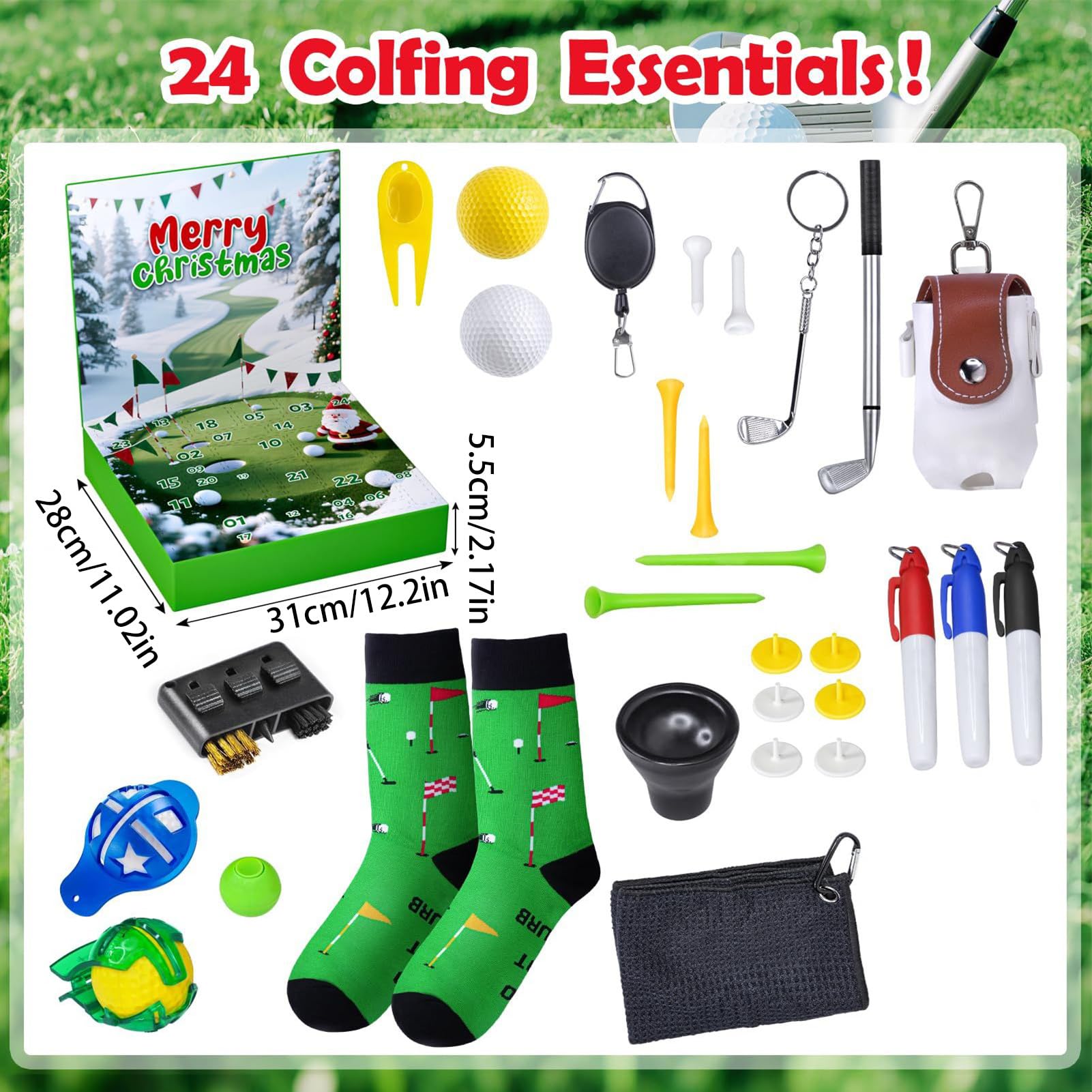 Adventskalender Golf Motiv 24 Kreativer Adventskalender