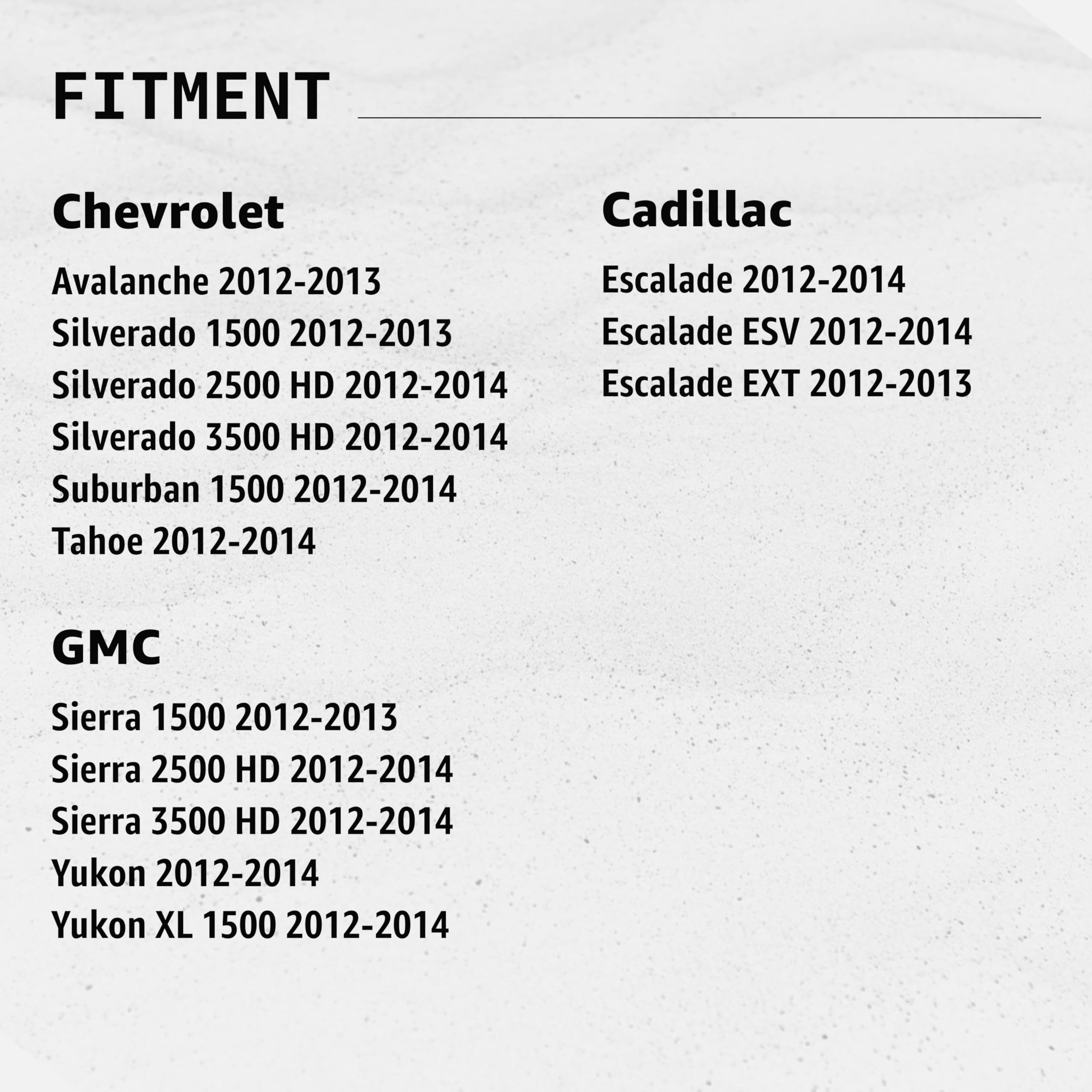 E85 Gas Cap Replacement For Chevy Cadillac GMC - Compatible With Silverado, Sierra, Escalade, Avalanche
