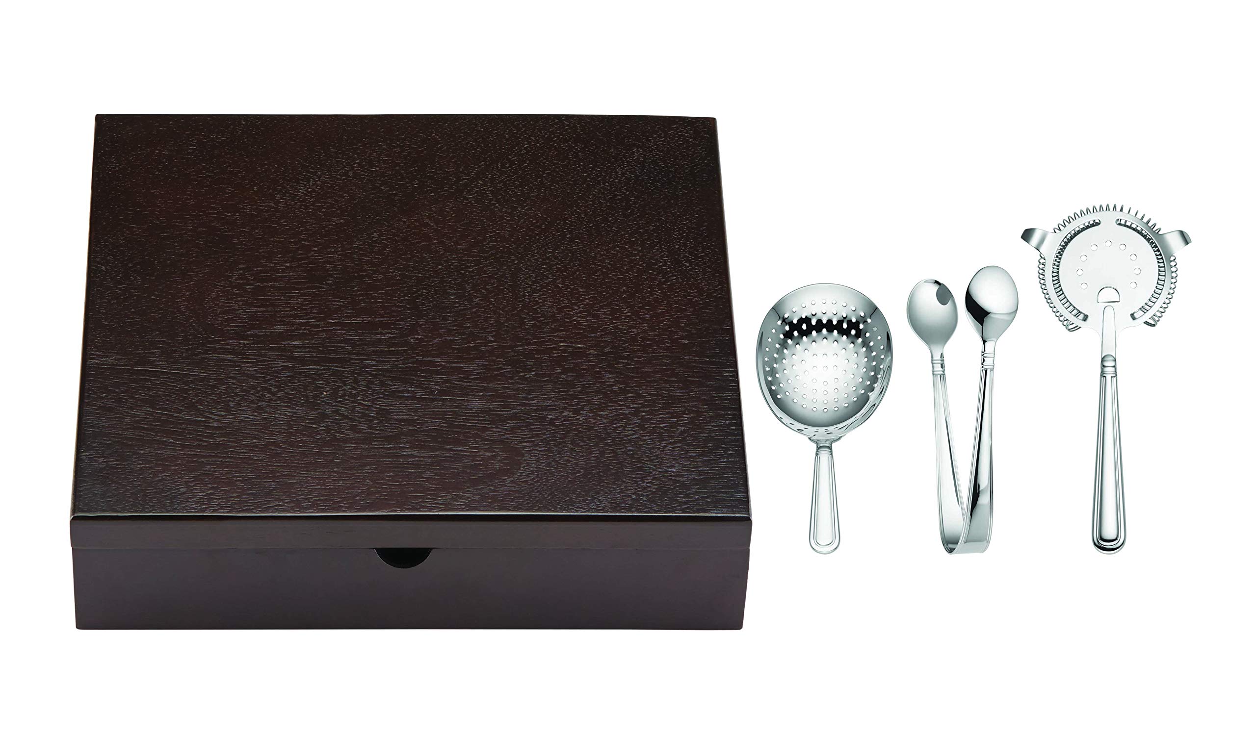 REED AND BARTON August 3Pc Bar Tool Set, 3.40 LB, Metallic