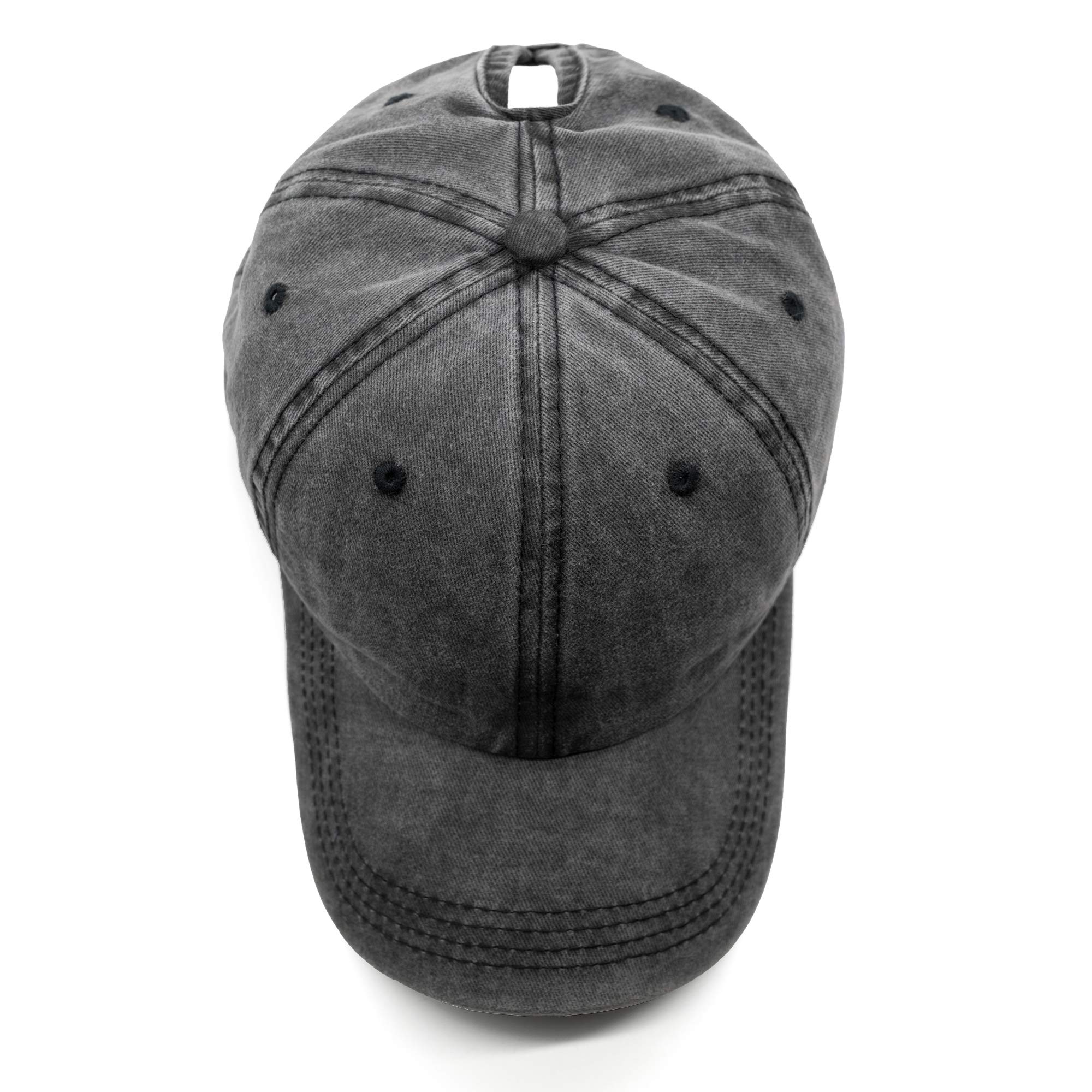 Basecap Damen Cap Zopf Kappe Vintage Atmungsaktiv Verstellbar Cappy für Pferdeschwanz Sonnenschutz Hip hop Cap Lange Haare Baumwolle Cap Mädchen Baseball Kappe Sommer