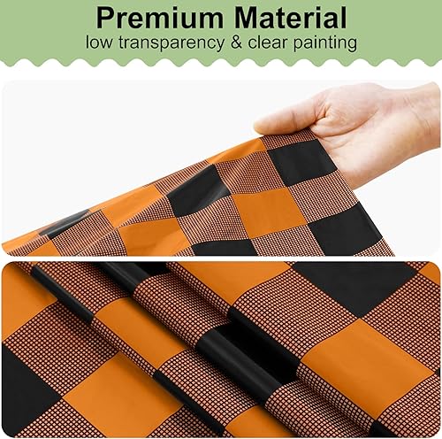 Vista 117 de misaya Paquete de 4 manteles desechables de búfalo, mantel de plástico impermeable de 54 x 108 pulgadas, manteles rectangulares a cuadros caqui