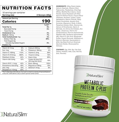 Miniatura 10 de NaturalSlim Polvo de proteína metabólica con colágeno y fresa, polvo de proteína de colágeno hidrolizado para cabello, piel, hueso, articulaciones y