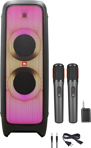 Miniatura 6 de JBL PartyBox 1000 Altavoz inalámbrico Bluetooth de alta potencia de 1100W (JBLPARTYBOX1000) + Cable AUX + Paño de microfibra