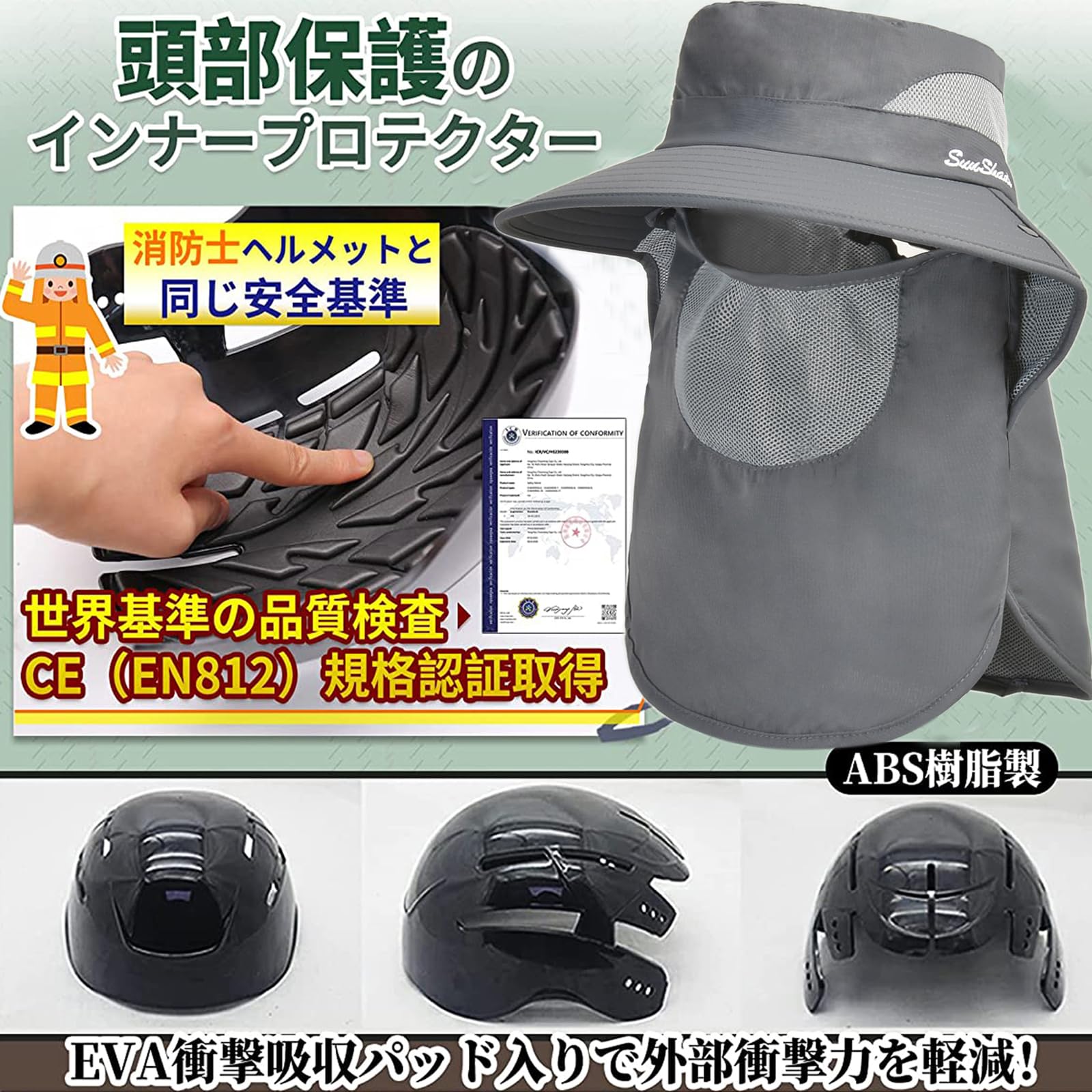 Amazon | [FANGXI] 自転車用ヘルメット 帽子型 男女性 【CE認証