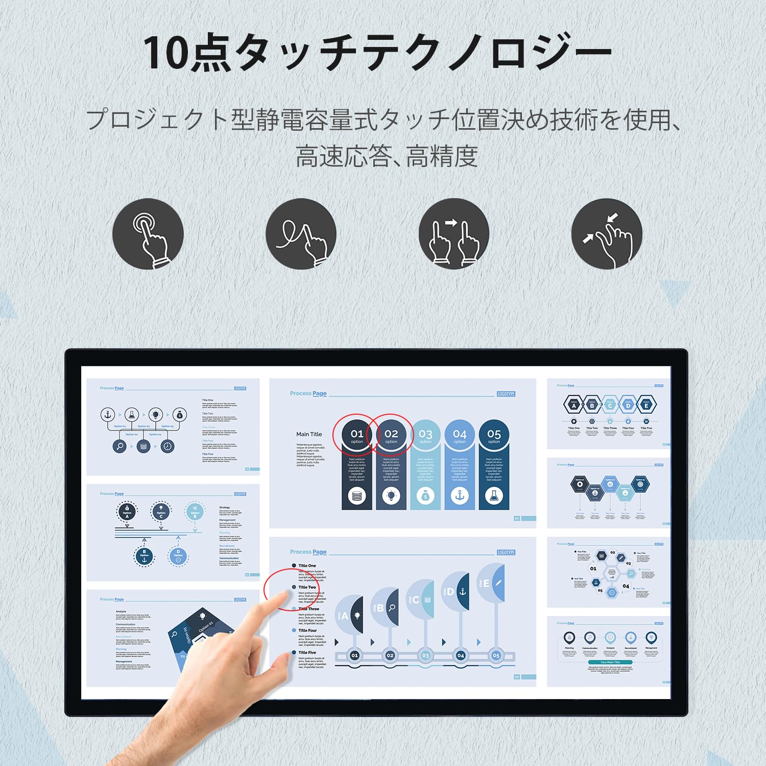 Amazon.co.jp: TouchWo 32インチのインタラクティブなタッチスクリーン