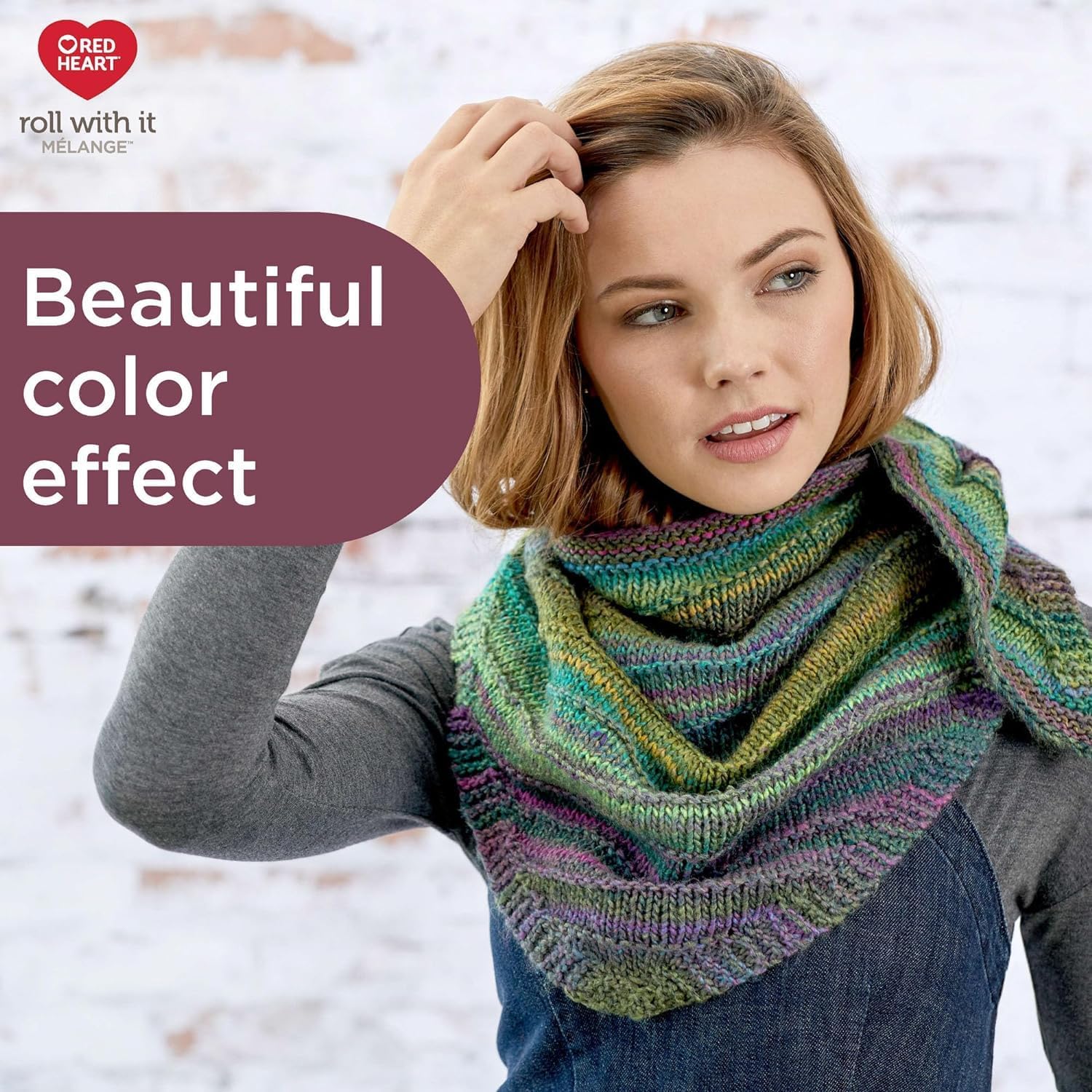 Theater Multicolor Medium Weight Acrylic Yarn Roll