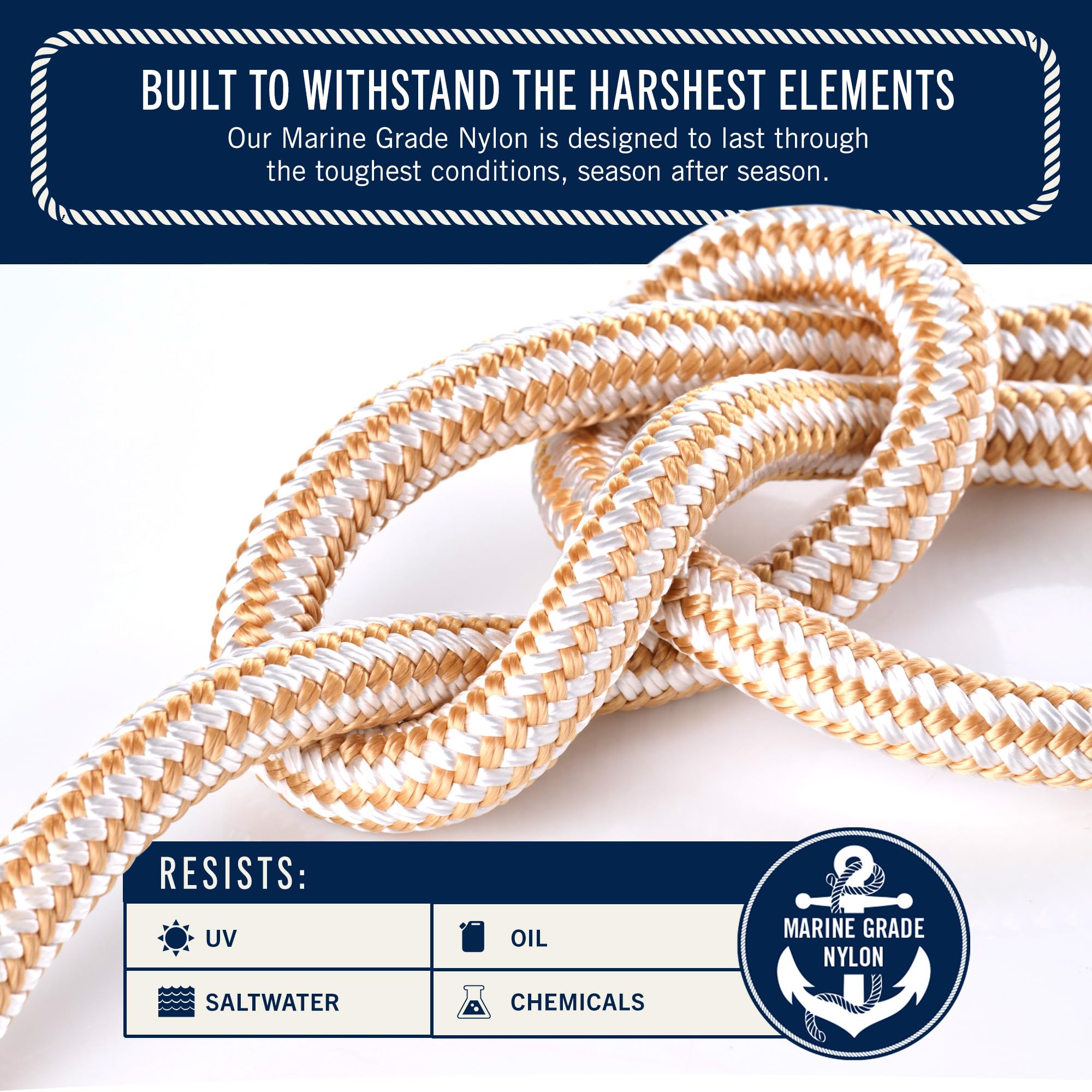 Line Rope With Label Snapklik.com : RainierSupplyCo Boat Anchor Rope - Double Braided Marine ...