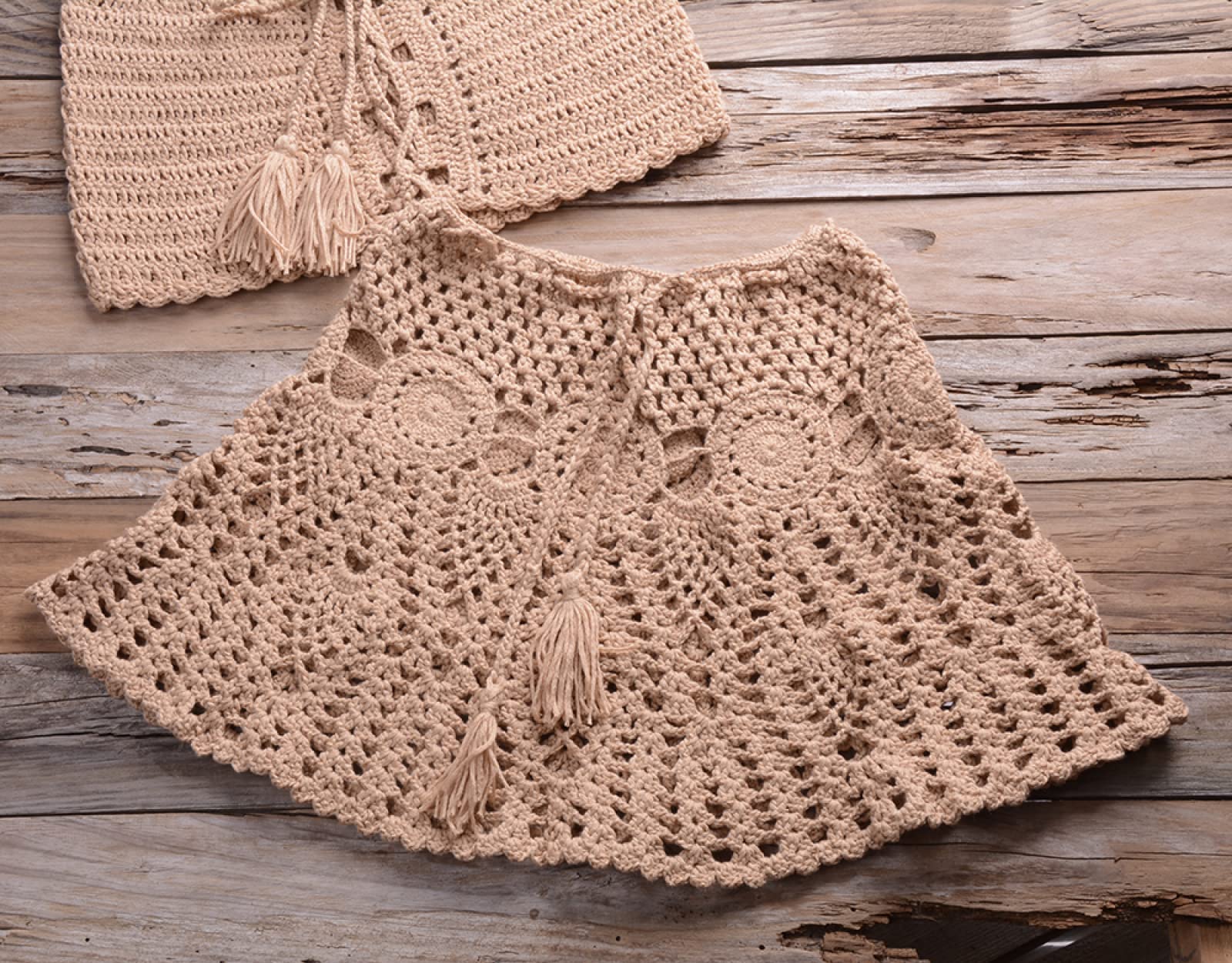 Bikini De Ganchillo con Hombros Descubiertos para Verano Traje De Baño De Dos Piezas para Mujer Traje De Baño De Punto De Color Sólido De Cintura Alta Ropa De Playa Informal