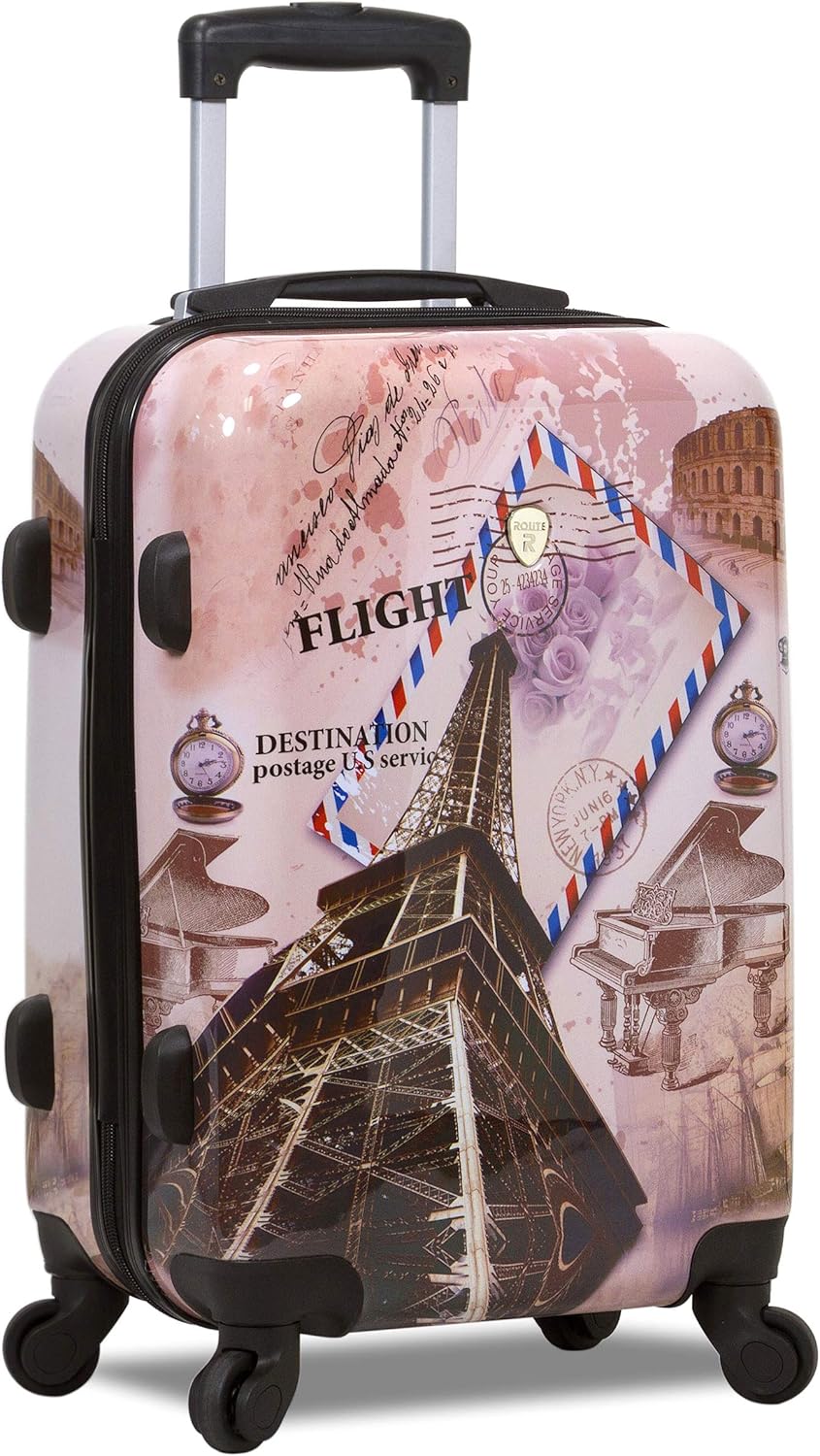 review World Traveler Paris Collection 3-Piece Hardside Spinner Luggage Set, Multicolor, One Size