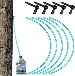 Hortsun Maple Syrup Tree Tapping Kit, 5 Taps and 5 Collection Tubes