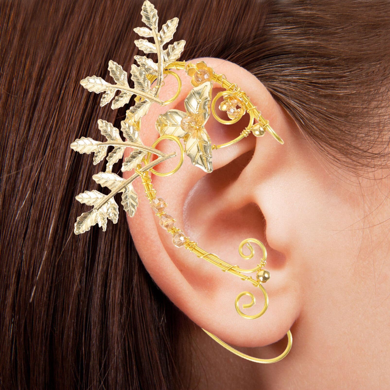 Amazon.co.jp: Healvian エルフ7耳7カフス7クリップ7オン7イヤリング7  