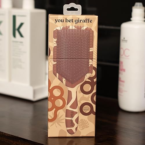 Miniatura 6 de FRAMAR Cepillo desenredante de pelo de pala, cepillo desenredante para mujeres, cepillo de pelo húmedo para niñas, cepillo desenredante de pelo,