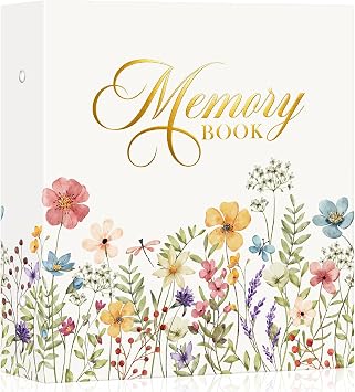 Ywlake Photo Album 4x6 600 Pockets Photos, Wild Flower Large Photo Book, PU Leather Picture Album Holds 600 Horizontal and Vertical Photos Memory Albums Book for Anniversary Wedding Travel Birthday